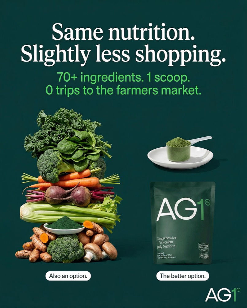 AG1 competitor ad example