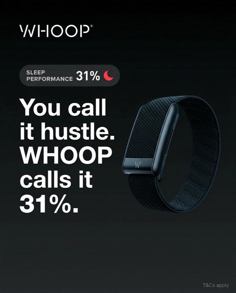 WHOOP competitor ad example