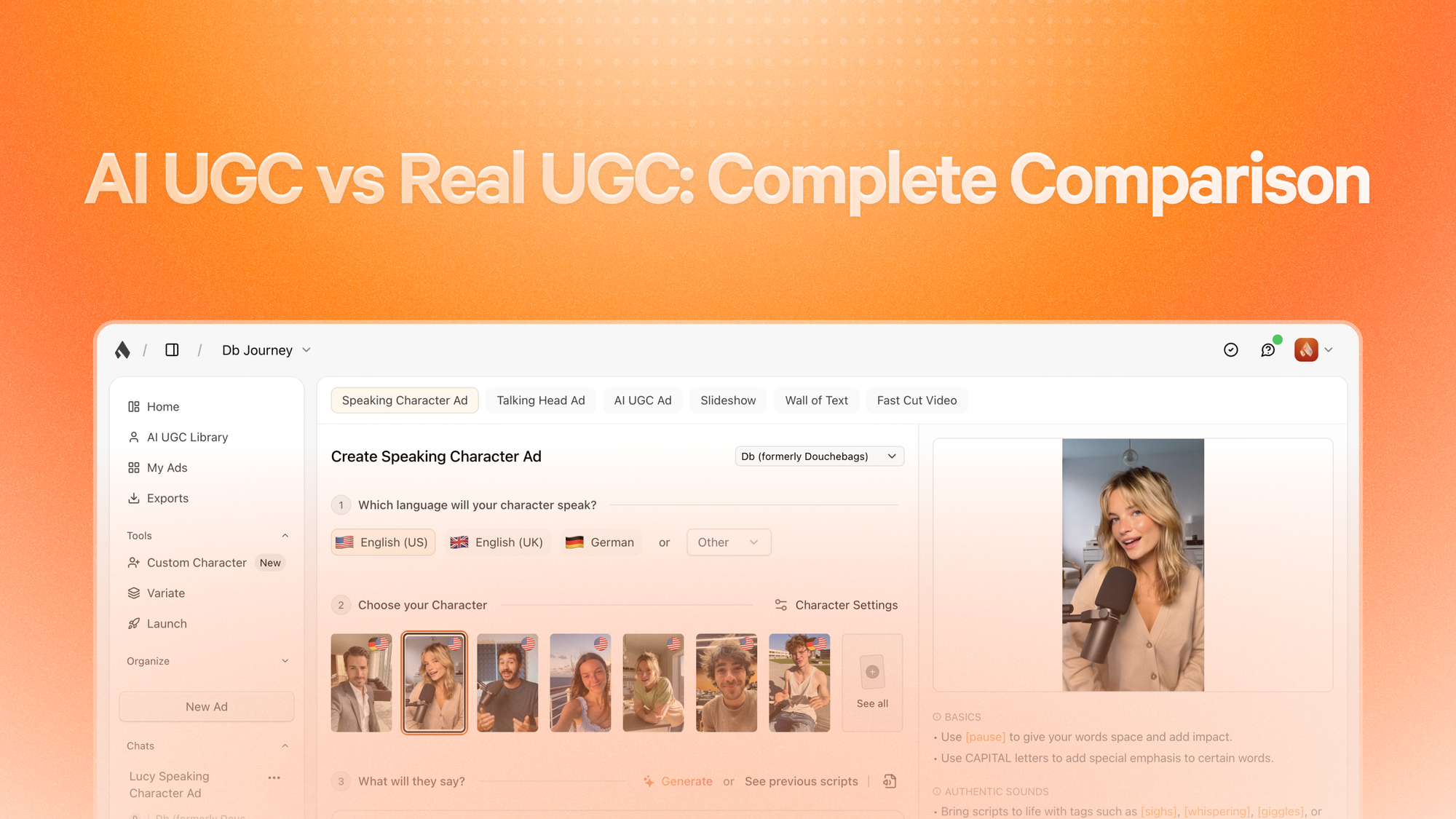 AI Generated UGC vs Real UGC: Performance Study (2025)